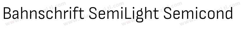 Bahnschrift SemiLight Semiconde字体转换